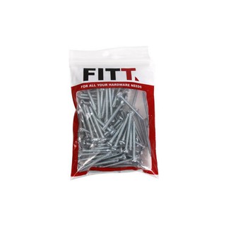 สกรูยึดไม้ฝา ไม่มีปีก7X1-3/4" FITT 100EA | FITT | 7X1-3/4 สกรู, น๊อต อุปกรณ์ยึดติด ต่อเติมซ่อมแซมบ้าน สกรูยึดไม้ฝา ไม่มี