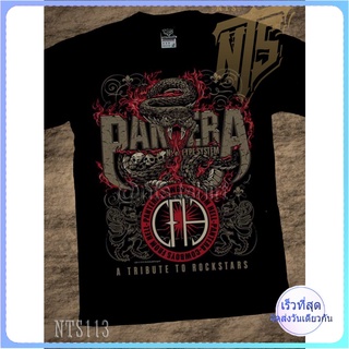 Pantera ROCK เสื้อยืด เสื้อวง เสื้อดำ สกรีนลายอย่างดี ผ้าหนานุ่ม ไม่หดไม่ย้วย  T SHIRT S M L XL XXL