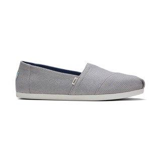 TOMS รองเท้าลำลองผู้หญิง แบบสลิปออน (Slip on) รุ่น Alpargata Seasonal Mid Grey Repreve Our Ocean รองเท้าลิขสิทธิ์แท้