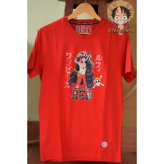 OP-1584 สีดำ สีแดง เสื้อยืดOne Piece FILM RED (LUFFY) ลิขสิทธิ์แท้🇯🇵 คุณภาพดีมาก