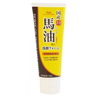 Loshi Moist Aid Horse Oil Whip Face Wash Foam 130g / Bayu / Horse Oil Moist Face Form / สกินแคร์ / ROLAND / ส่งตรงจากประเทศญี่ปุ่น