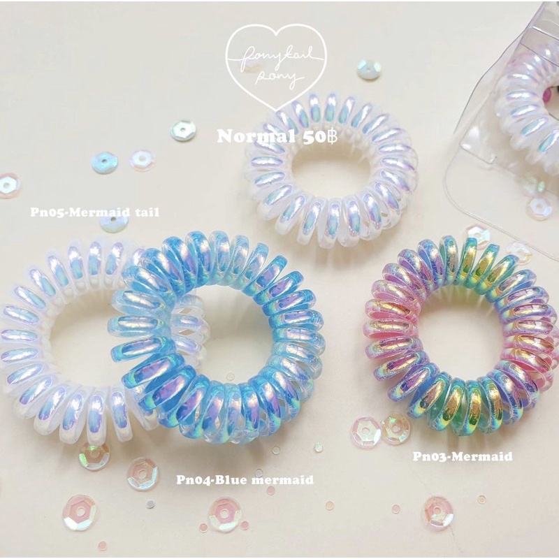 🌈 รวมสี Mermaid 🤍ยางรัดผม Goodeveing hairring รุ่น Thin 59฿