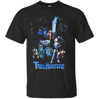 [100% Cotton] Trollhunters เสื้อยืด สีดํา สําหรับเด็กผู้ชาย DMN103