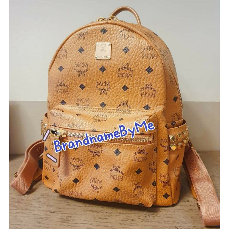MCM Stark Studded Backpack (Brown)