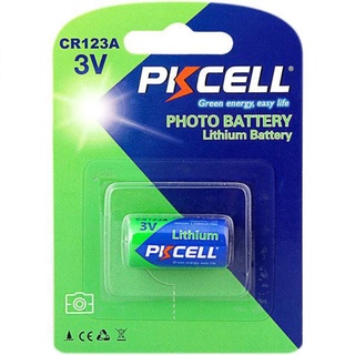 ถ่าน PKcell CR123A (CR17345) Lithium  3V 1ก้อน ของใหม่ ของแท้