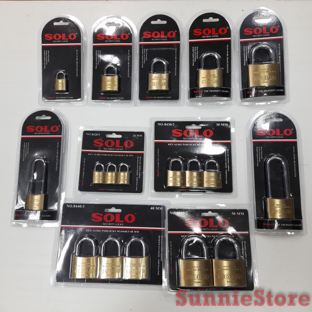 SOLO กุญแจสปริง กุญแจบ้าน กุญแจล็อคประตูโซโล No.84