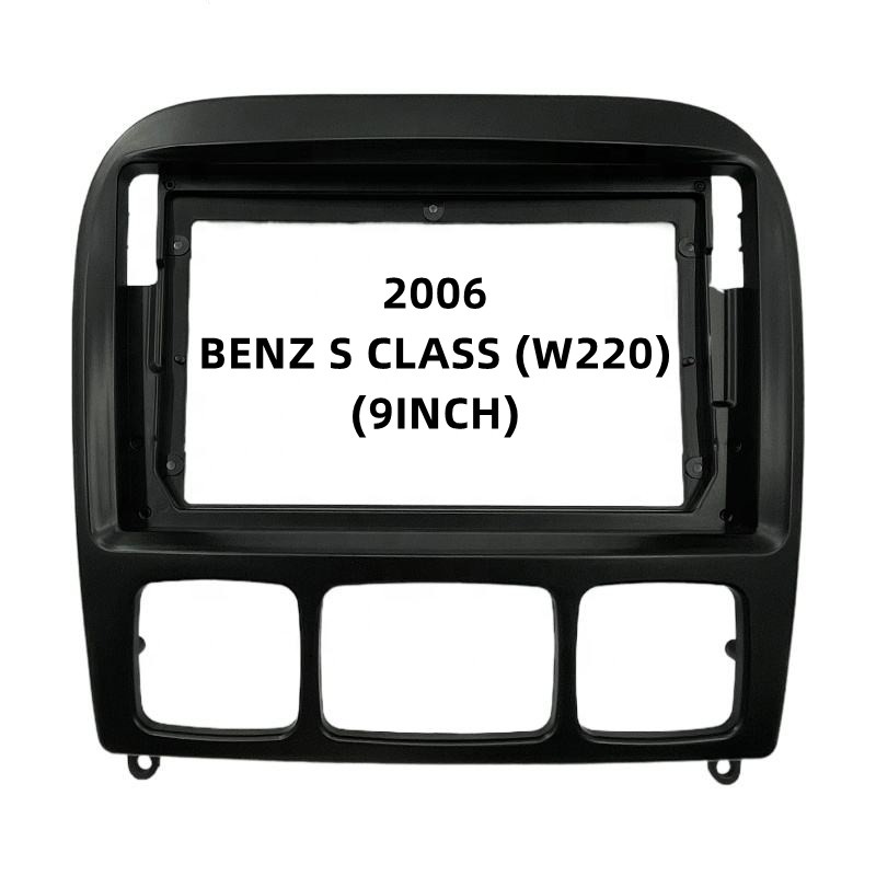 กรอบเครื่องเล่นดีวีดี วิทยุ แดชบอร์ด android 9 นิ้ว อุปกรณ์เสริม สําหรับรถยนต์ Mercedes Benz S (w220