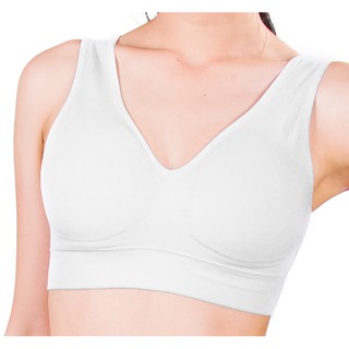 บราเก็บส่วนเกิน!! Lalita บรายกกระชับ สวมใส่สบาย Nano bra สีขาว