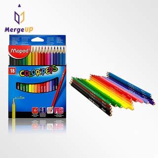 สีไม้ มาเพ็ด Maped ดินสอสี 18 สี 1 หัว Color Peps ชุดดินสอสี