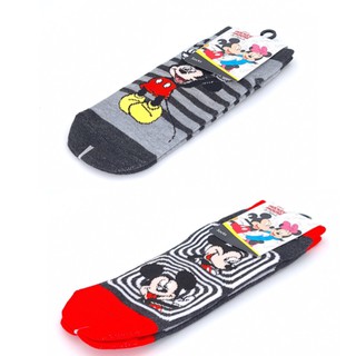 ถุงเท้าลายมิกกี้เมาส์ Disney Mickey Mouse ลายมิกกี้เมาส์ลายตาและมิกกี้เมาส์ลายขวาง