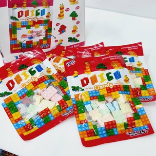 ขนม LEGO candy ลูกอมตัวต่อ ขนมตัวต่อเลโก้ จำนวน 12 ซอง