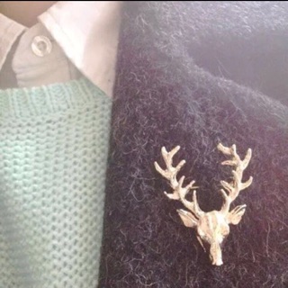 Oh my deer brooch