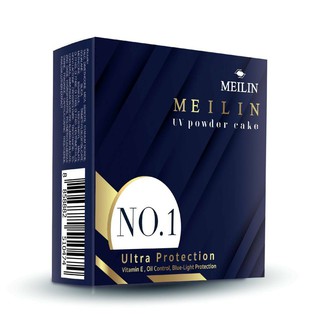 Meilin UV Powder Cake Vitamin E + Oil Control 11.5g.  แป้ง เมลิน ยูวี เพาเดอร์ เค็ก ตลับจริง รีฟิว