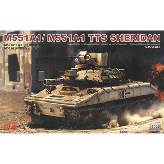 โมเดลรถถังประกอบ RFM M551A1/ M551A1 TTS Sheridan 1/35