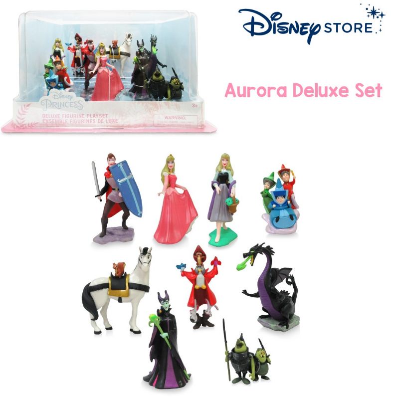 โมเดลฟิกเกอร์ เจ้าหญิงนิทรา งานแท้.. Disney Store  Sleeping Beauty Deluxe Figure Play Set