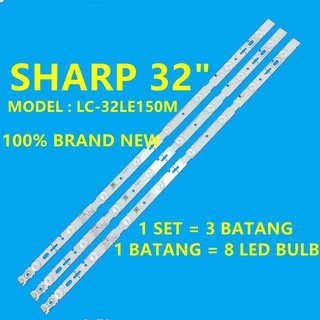 ใหม่ หลอดไฟแบ็คไลท์ทีวี LED LC-32LE150M SHARP 32 นิ้ว LAMPU LC-32LE150 LC32LE150M 1 ชุด