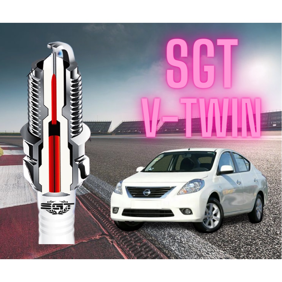 SGT V TWIN SPARK PLUG LKAR7EY Code : M7Y 4pcs Nissan Almera N17 2012-2017