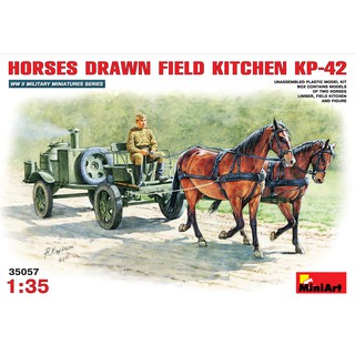 MiniArt 1/35 MI35057 HORSES DRAWN FIELD KITCHEN KP-42