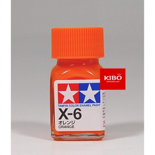 สีสูตรอีนาเมล TAMIYA X-6 Orange (10 Ml)