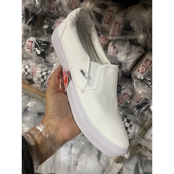 🛒😈 สินค้าพร้อมส่ง รองเท้าผ้าใบ(ตารางขาวดำ/ขอบขาว)🛍 sz.36-45 สินค้าพร้อม