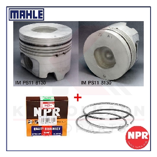 MAHLE ลูกสูบ+แหวน NPR สำหรับ ISUZU LV 92 รุ่นเครื่อง 10PE1 (หลุม 56)