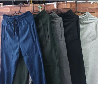 SK90-กางเกงขายาวผ้าสำลีเนื้อผ้าหนาใส่สบายใส่ได้ทั้งหญิงและชาย