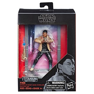 โมเดลสตาร์วอร์ Hasbro ฟินน์ Finn (Starkiller Base)(Titanium Series/The Black Series) ลิขสิทธิ์แท้