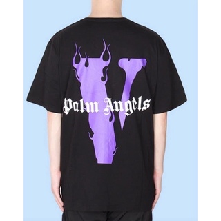 เสื้อยืดใหม่Vlone x Palm Angels แท้ 100%ขนาดเต็มS-3XL