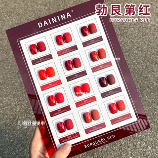 สีเจล BURGUNDY กรอบแดง 12 สี+แถมชาทสี🔥PRE🔥