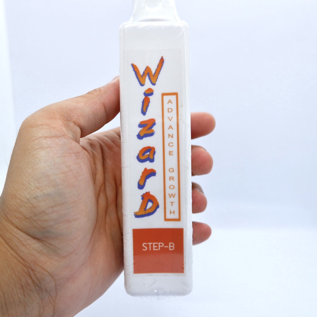 Wizard ADVANCE GROWTH STEP-B (ปุ๋ยไม้น้ำหลังตั้งตู้ 3 เดือน) เร่งการเจริญเติบโตและสีสันของต้นไม้น้ำ