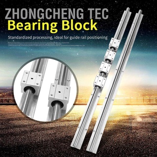 Zhongcheng Tec 2 ชิ้น Sbr16-750 มม. 16 มม. อะไหล่เพลาสไลด์ + 4 Sbr16Uu แบริ่งบล็อก Cnc