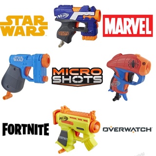 {มือสอง}ปืนNerf Microshots ปืนของเล่น ของสะสม ของแท้  สภาพดี ยิงดี  แถมลูกทุกกระบอก