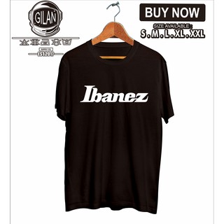 เสื้อผู้ชายเท่ - Ibanezเสื้อยืดโลโก้โลโก้เสื้อยืดวง-GILANCLOTH