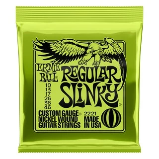 ERNIE BALL® สายกีตาร์ไฟฟ้า เบอร์ 10 รุ่น Regular Slinky แถมฟรี! ปิ๊ก มูลค่าชิ้นละ 45 บาท "1 ชุดครบ 6 เส้น"