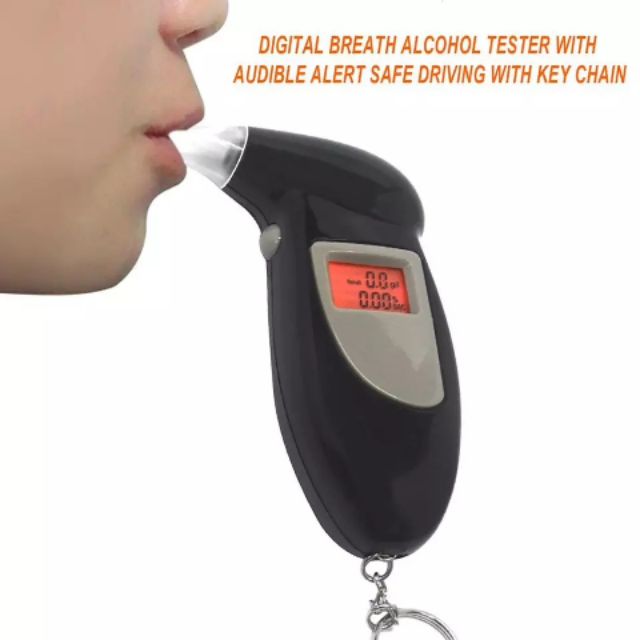 เครื่องเป่าแอลกอฮอล์ เครื่องวัดปริมาณแอลกอฮอล์Professional Alcohol Breath Tester Breathalyzer Analyzer