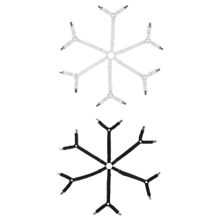 สายรัดผ้าปูที่นอน แบบปรับได้ สายรัดผ้าปูที่นอนกันลื่น 3 ทาง 6 ด้าน/สายรัดยึดผ้าปูที่นอน 12 คลิป หัวเข็มขัด คลิปผ้าปูที่นอน คลิปหนีบผ้าปูที่นอน ที่รัดมุมผ้า