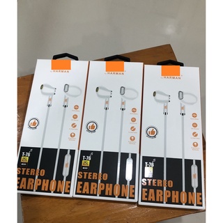 หูฟัง T-76 Stereo Earphone เสียงดี แจ็คขนาด3.5mm