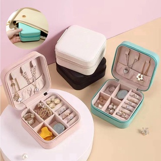 กล่องเครื่องประดับ หนัง PU กล่องเก็บเครื่องประดับ ผ้ากำมะหยี…