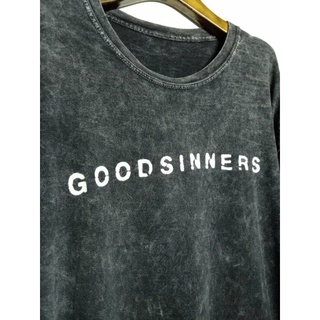 เสื้อแขนยาว เสื้อมือสอง GOOD SINNERS อก 44 *ตัวผ้าไม่ใช่สีดำสนิทนะคะ