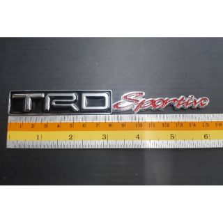 Logo Trd sportivo ของรถ Toyota งานเหล็ก 15x2cm