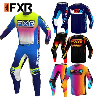 มาใหม่ ชุดเสื้อกีฬาแข่งรถวิบาก ลาย FXR Podium Pro Le MX 4 สี 2022