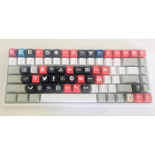 Keycap ABS ไฟลอด ปุ่มคีย์แค็ปสำหรับตกแต่ง Mechanical keyboard logo brand Mechanical keyboard for ESC symbol R4 Height