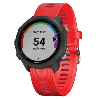 นาฬิกาอัจฉริยะ GARMIN FORERUNNER 245 MUSIC สีแดง สมาร์ทวอทช์ สมาร์ทวอทช์ กีฬาและฟิตเนส SMARTWATCH GARMIN FORERUNNER 245