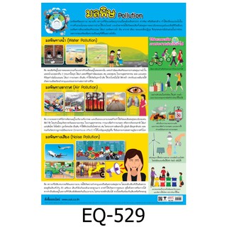 มลพิษ EQ-529 สื่อโปสเตอร์ภาพ กระดาษ หุ้มพลาสติก