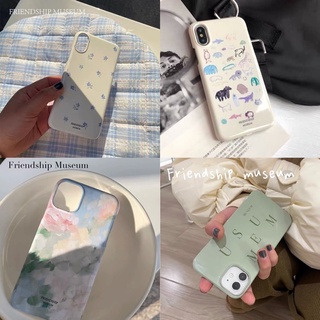 พร้อมส่ง เคส Friendship Museum ไอโฟน X 11 12 13 14 pro promax ลาย น่ารัก เคสแข็ง