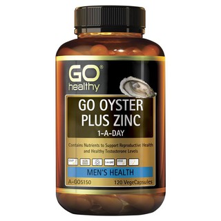 GO Healthy Oyster Plus Zinc 1-A-Day 120 Vege Capsules
