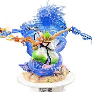 [ขนาดใหญ่] Tornado Zoro Rubik s Cube JZ Wano Kingdom Zoro One Piece Kimono Limited Figure Statue