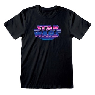 เสื้อยืด พิมพ์ลายโลโก้ Star Wars 80S สําหรับผู้ชาย และผู้หญิงSize S-5XL