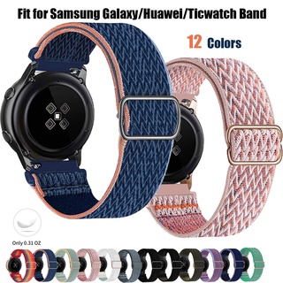 สายนาฬิกาข้อมือไนล่อน 20 22 มม. ปรับได้ สําหรับ amazfit gtr 3 Pro Samsung Galaxy watch 4 3 Active 2 S3 46 มม. 42 มม. Huawei watch 3 Pro GT TicWatch