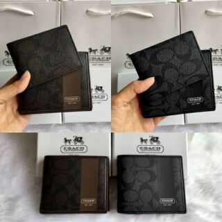 Coach กระเป๋าสตางค์ + กระเป๋าใส่บัตรหนัง